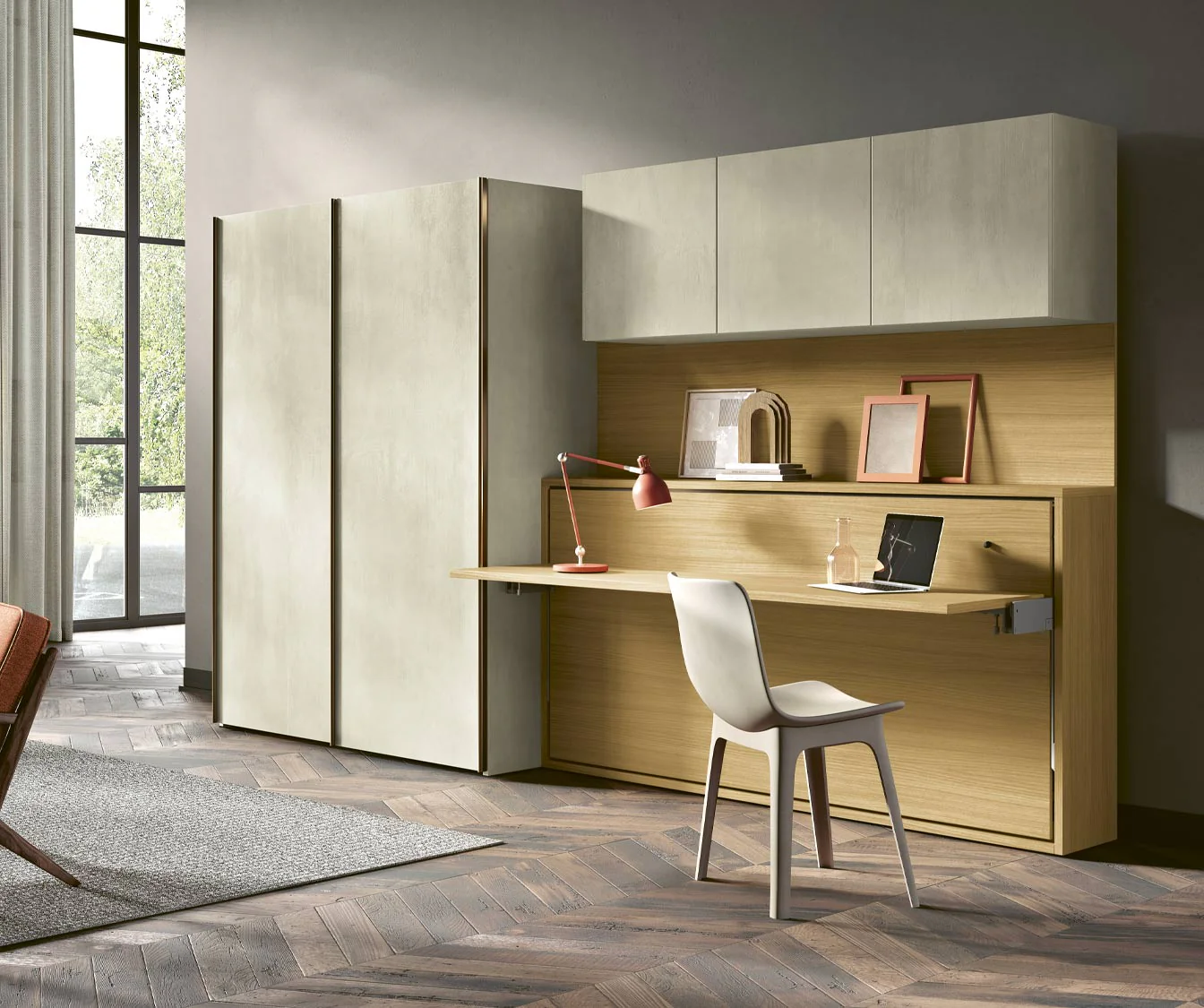 LUCY BUREAU Mélaminé Blanc - Image 16