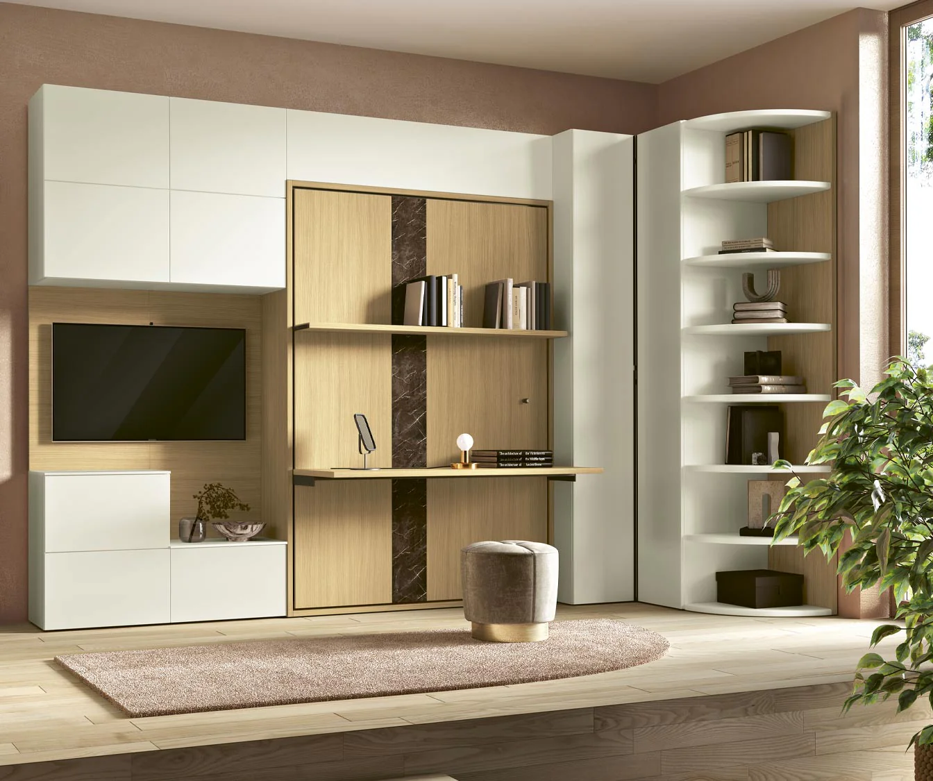 LUCY BUREAU Mélaminé Blanc - Image 8