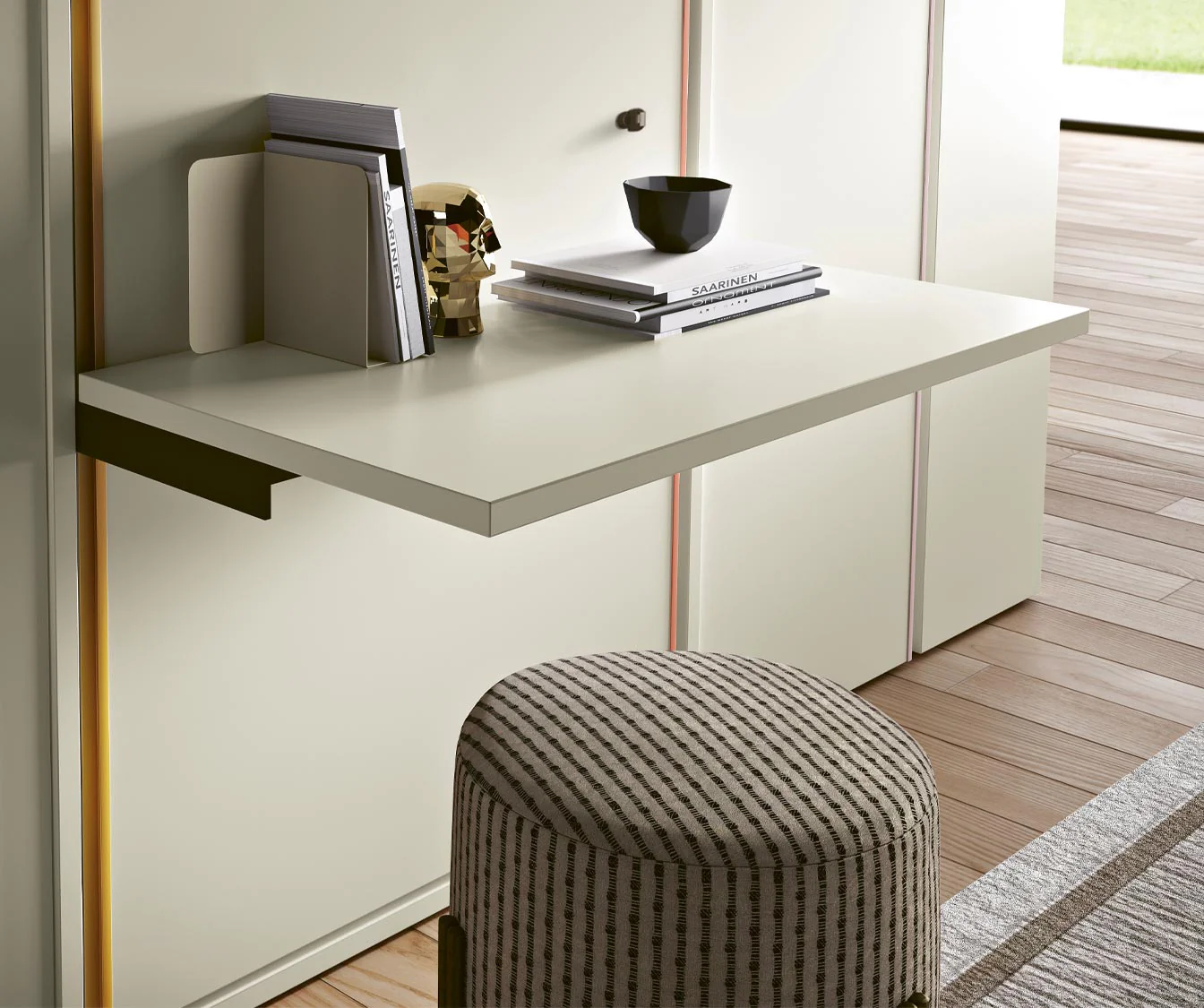 LUCY BUREAU Mélaminé Blanc - Image 9