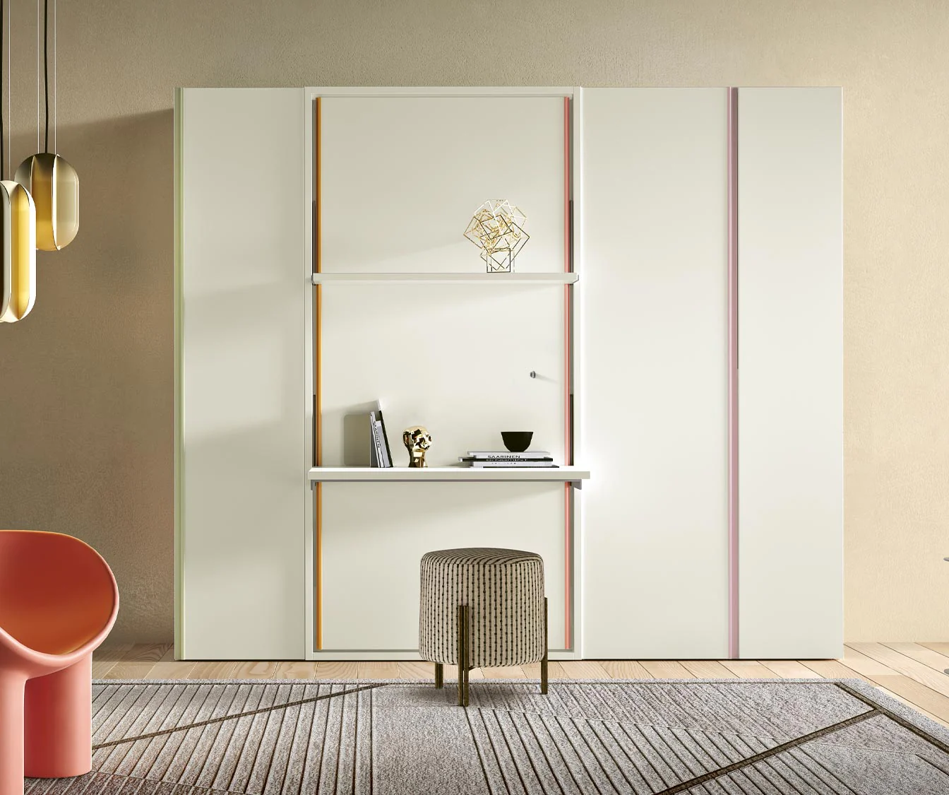 LUCY BUREAU Enfant Mélaminé Blanc - Image 3