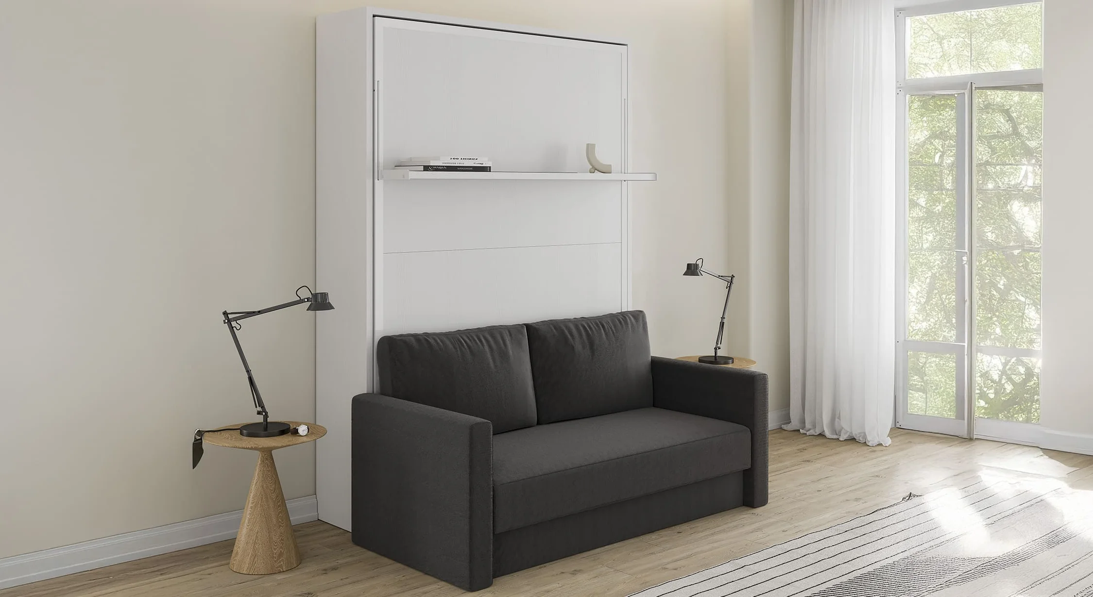 ETYA Mélaminé Blanc / Façade blanc / Luna 32