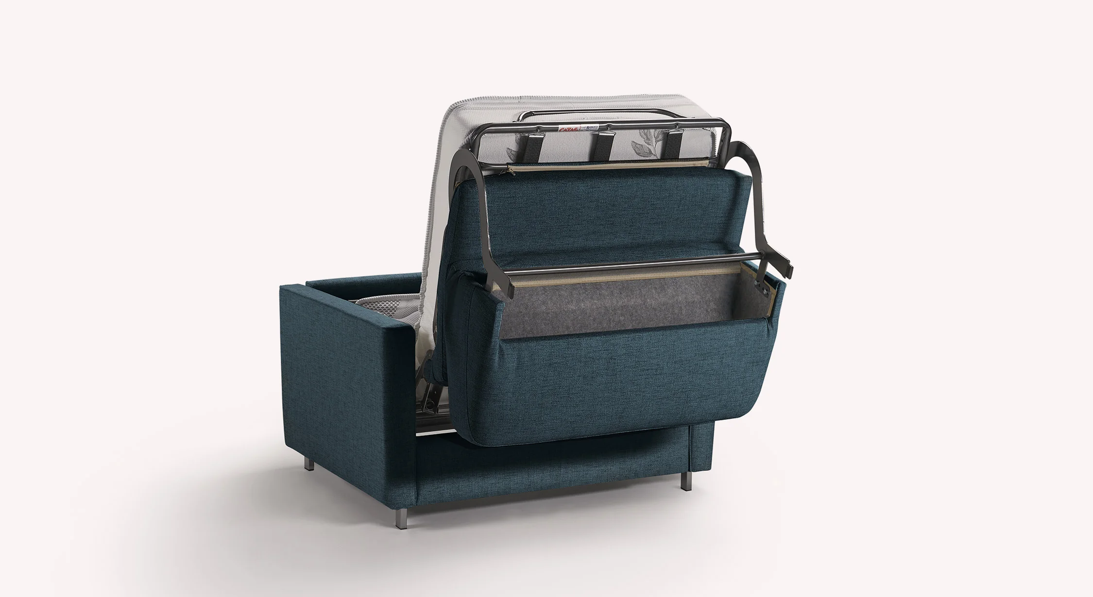 Fauteuil JIMMY Foster Bleu ocean - Image 4