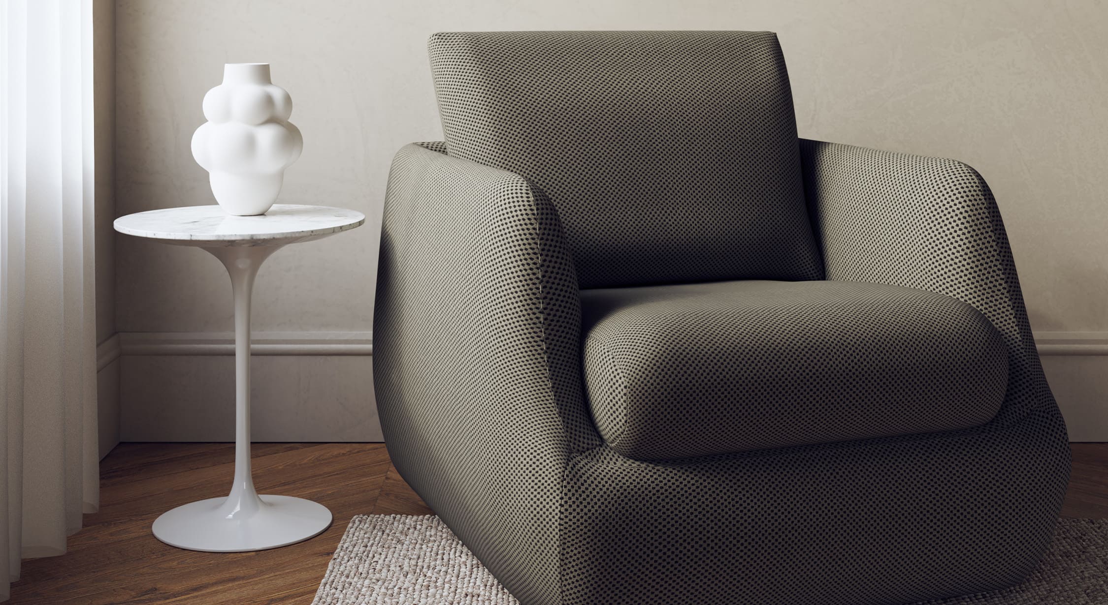 Fauteuil LUZ Vulcano Kaki - Image 7