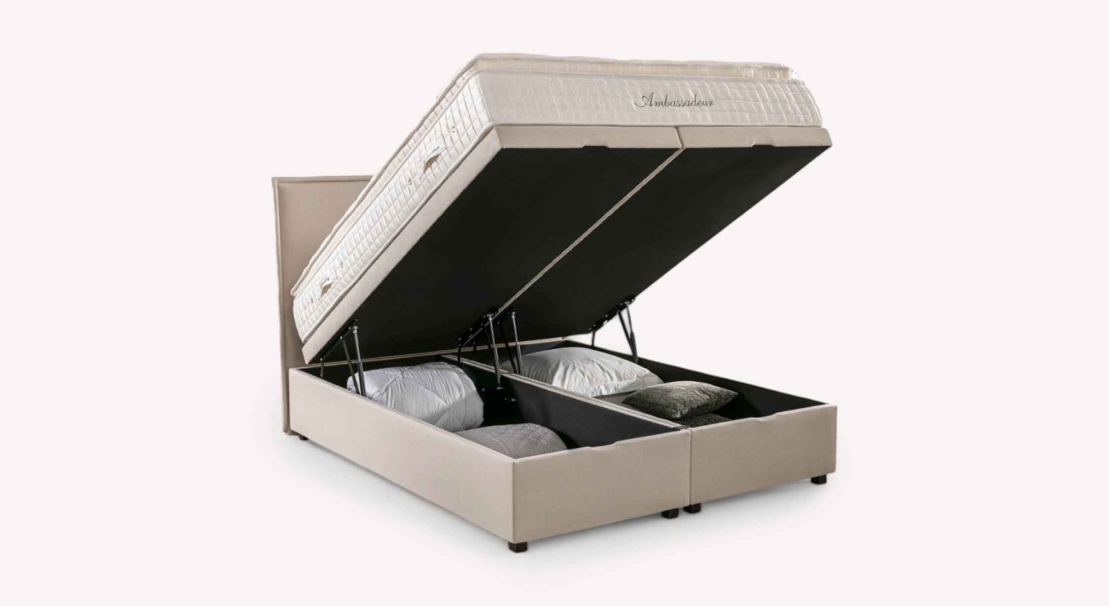 Lit coffre OUESSANT Luca Beige - Image 6