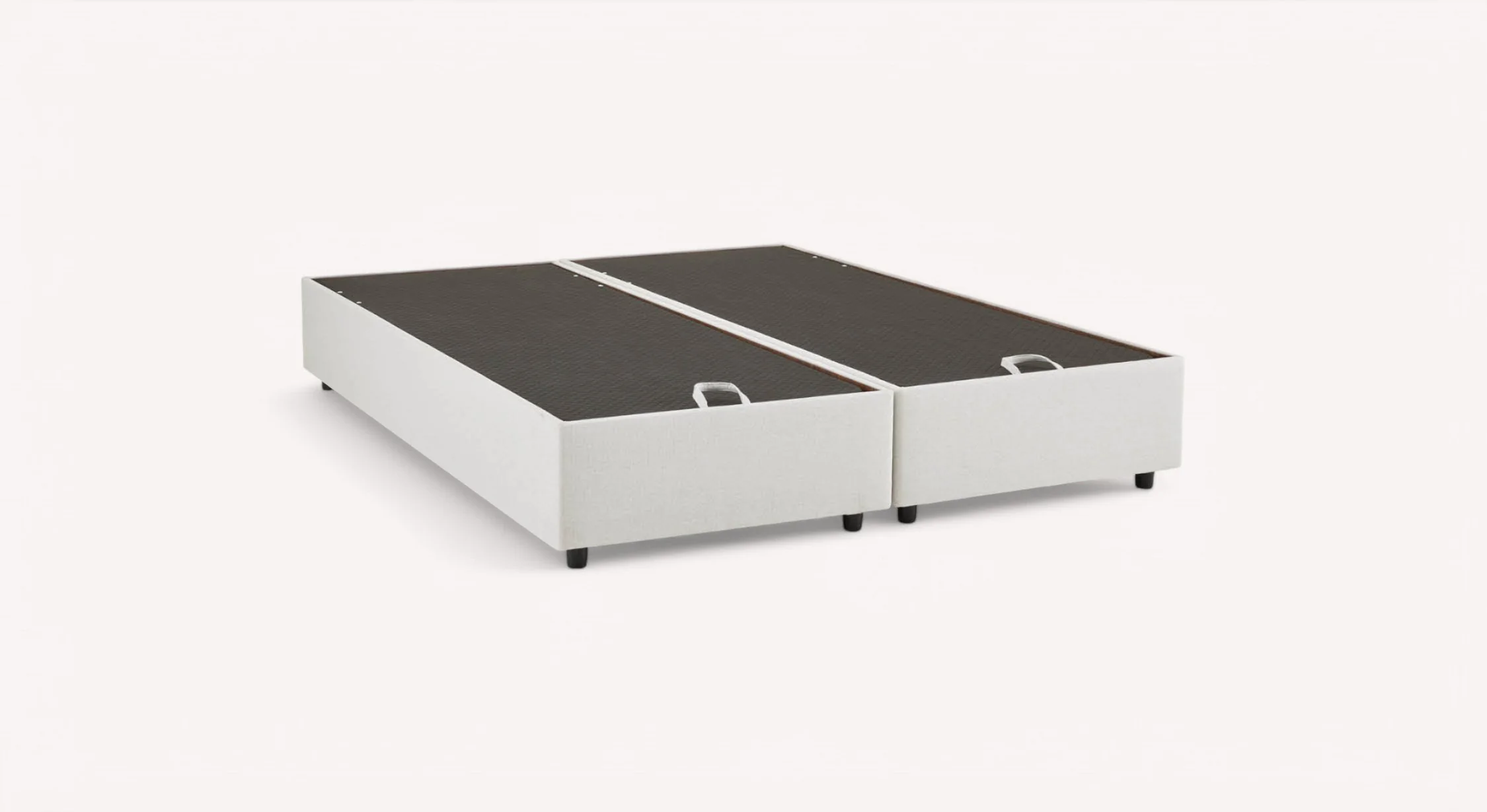 Pack lit coffre, matelas et tête de lit NINA Queens Beige - Image 10