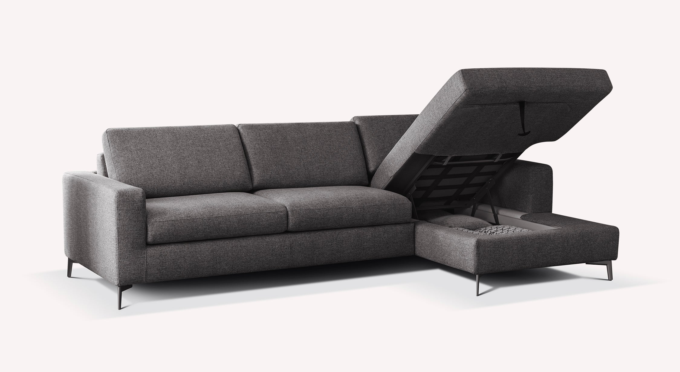 Lot canapé angle et pouf LISBONA - Image 3