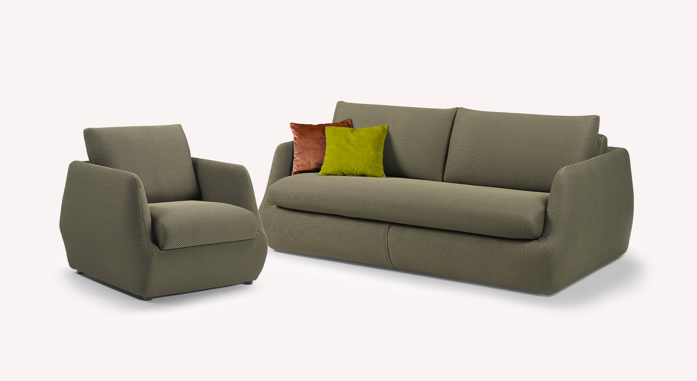 Lot canapé et fauteuil LUZ