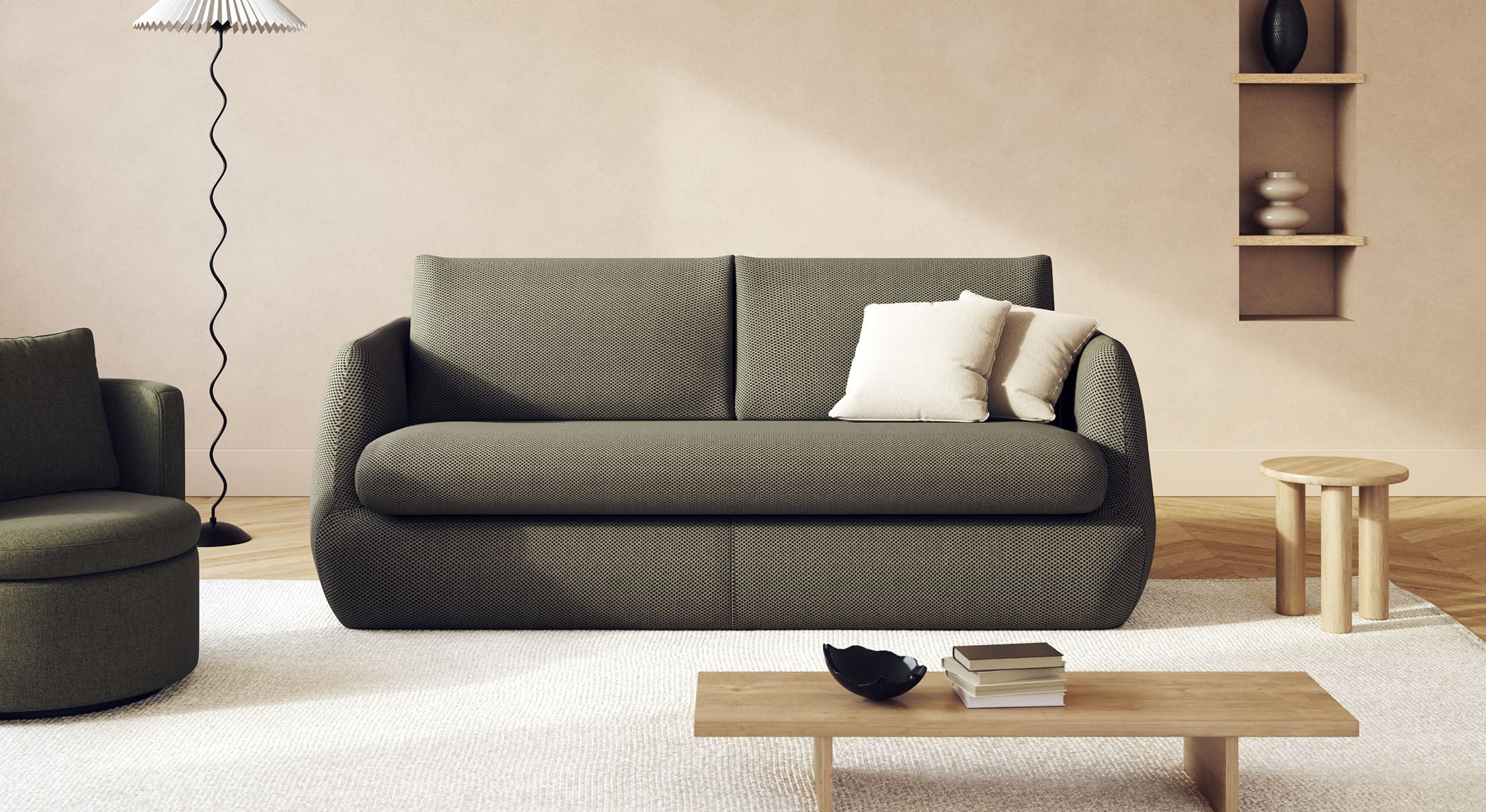 Lot canapé et fauteuil LUZ - Image 5