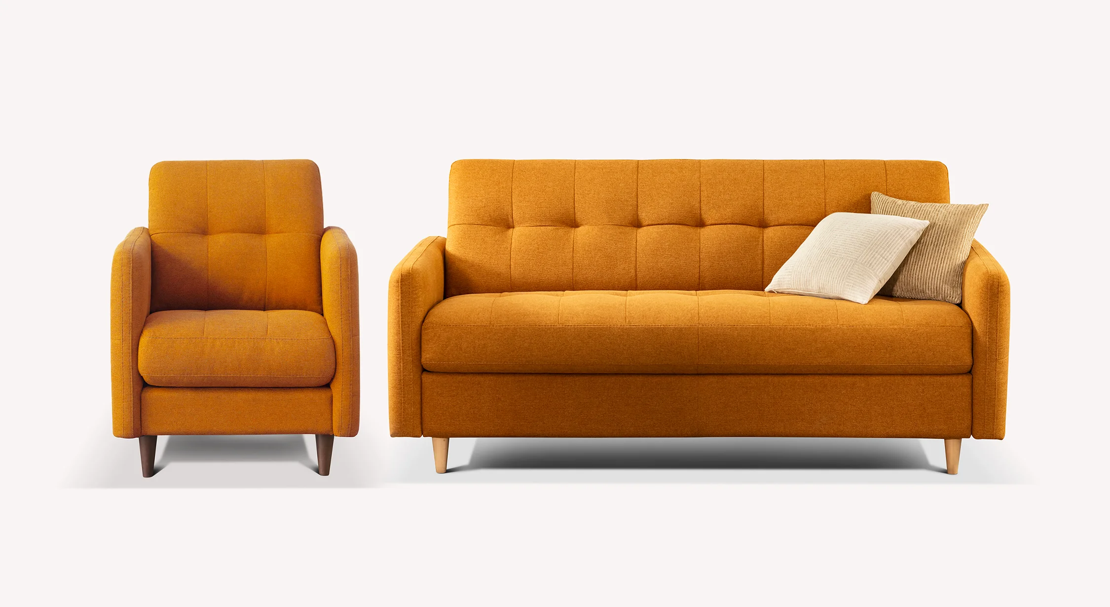 Lot canapé et fauteuil SOHO Austin Golden Yellow - Image 5