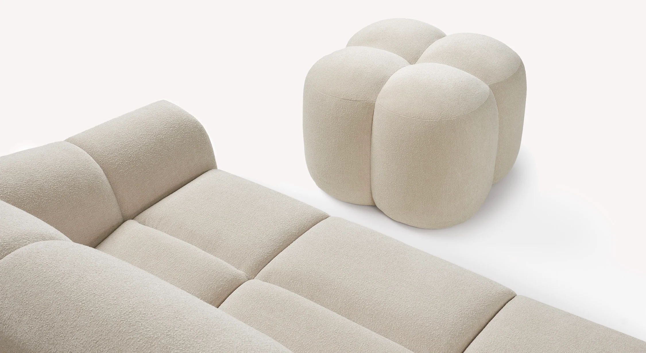 Lot canapé et pouf MAMA - Image 4