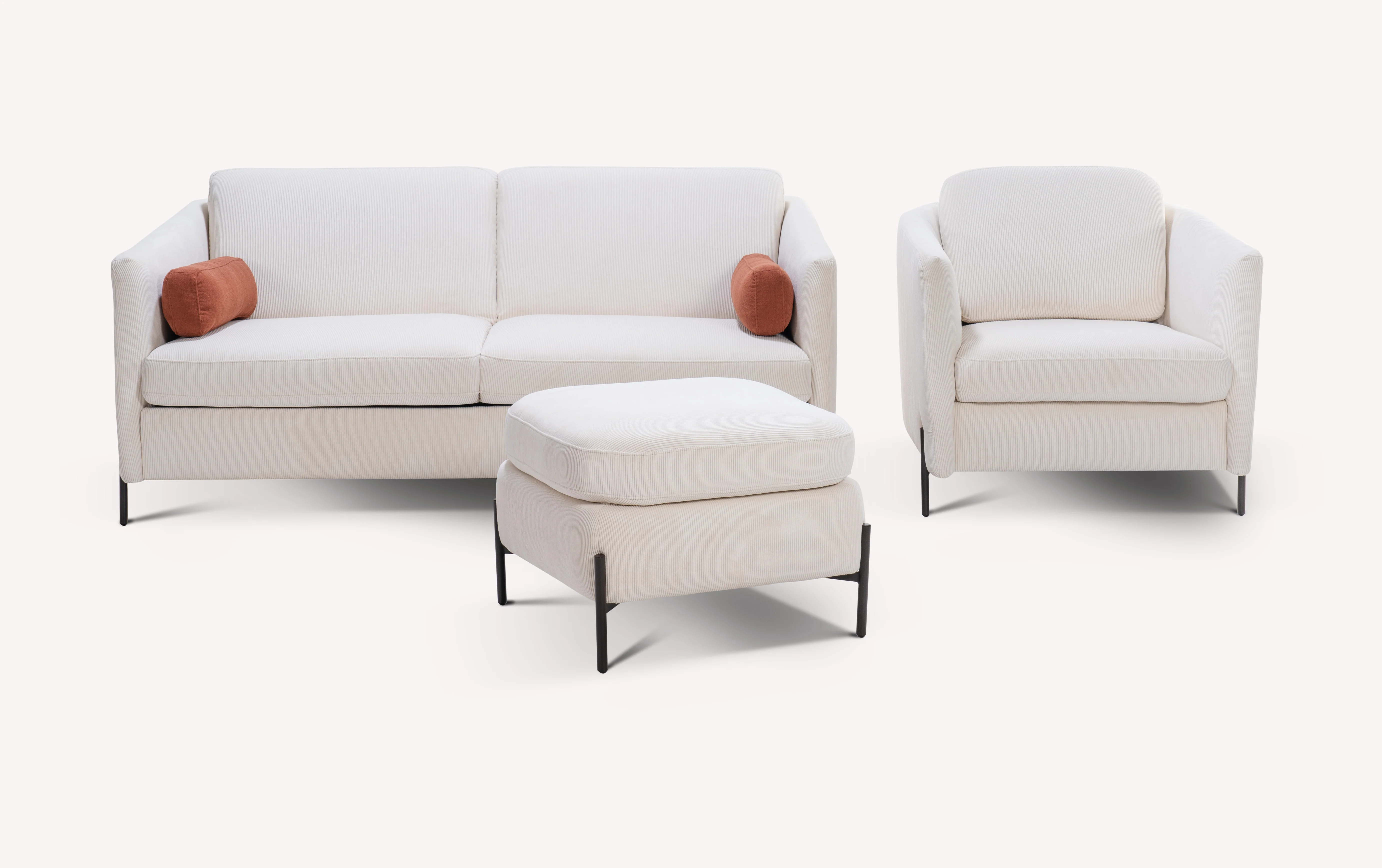 Lot canapé fauteuil et pouf LAPP Teatro Nata - Image 6