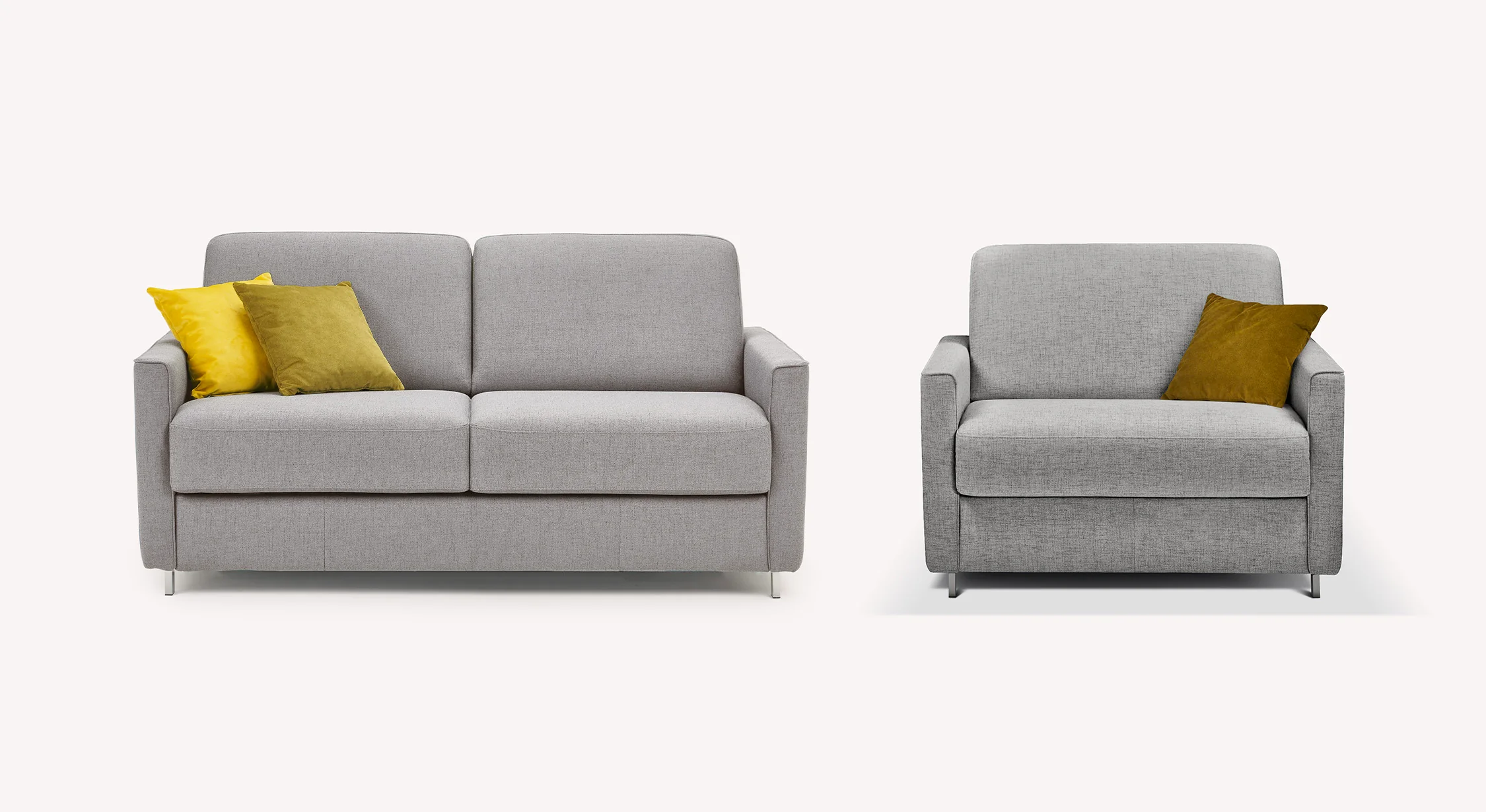 Lot canapé et fauteuil JIMMY Foster Grey - Image 7