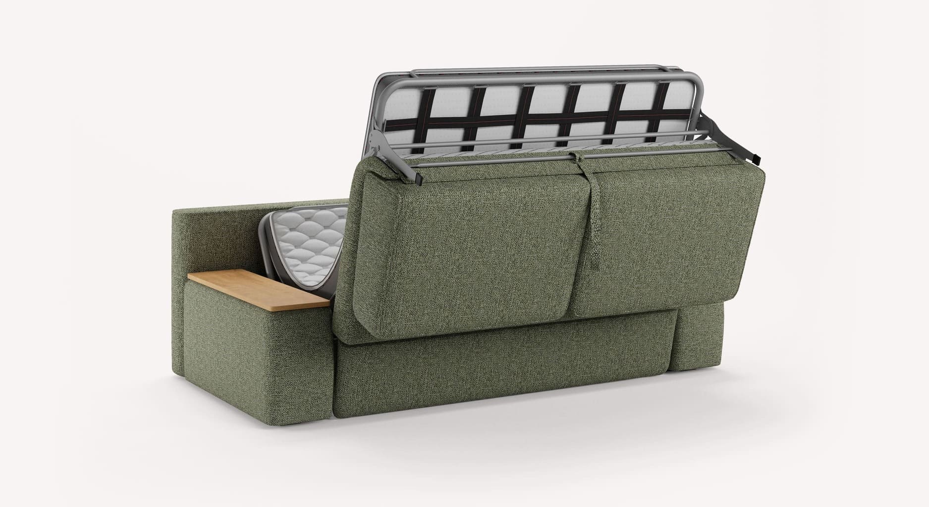 MAX Accoudoirs Coffre Compact Bois Mariclo Olive - Image 6