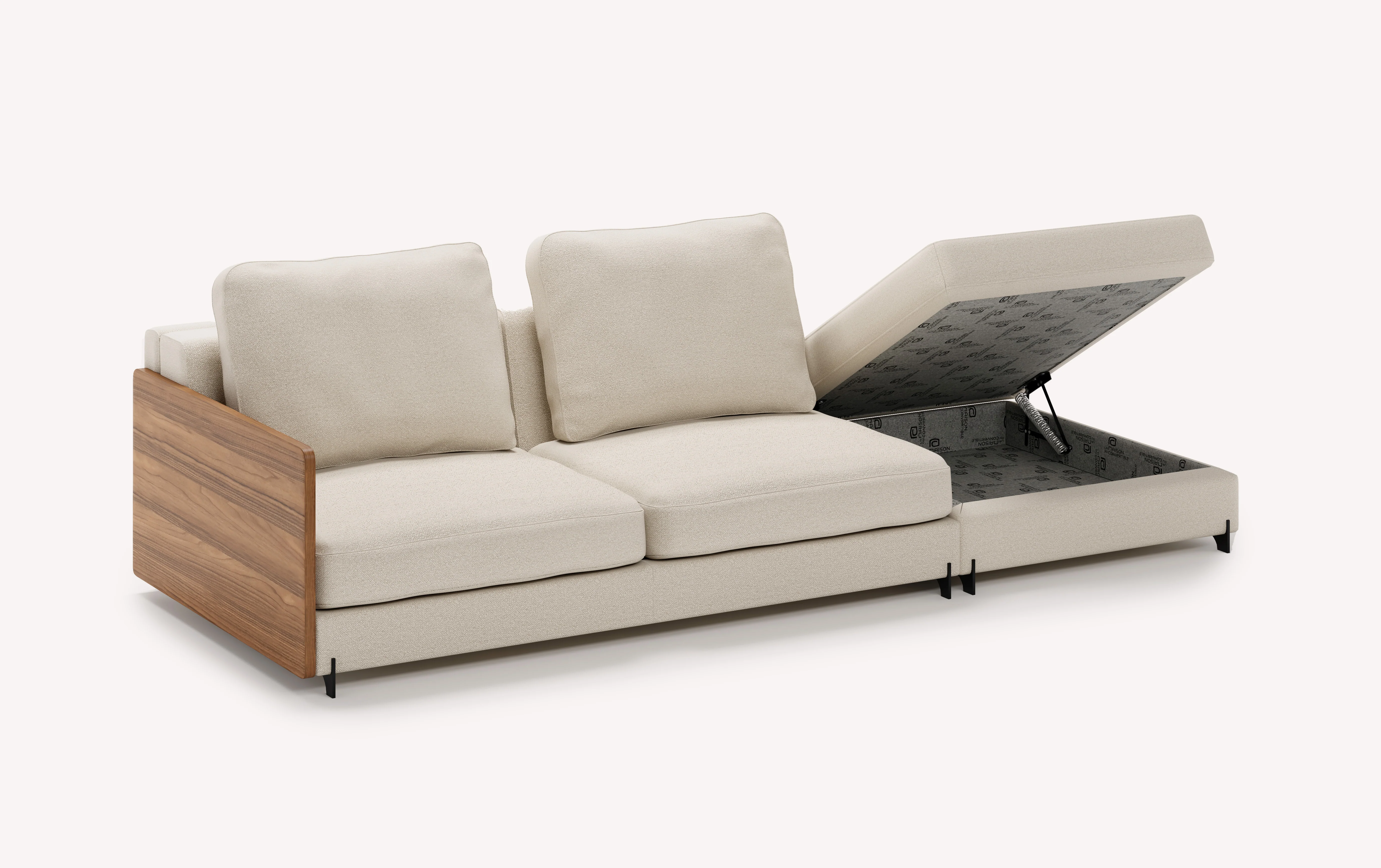 Module NELLY Pouf Coffre +500 tissus & cuirs - Image 3