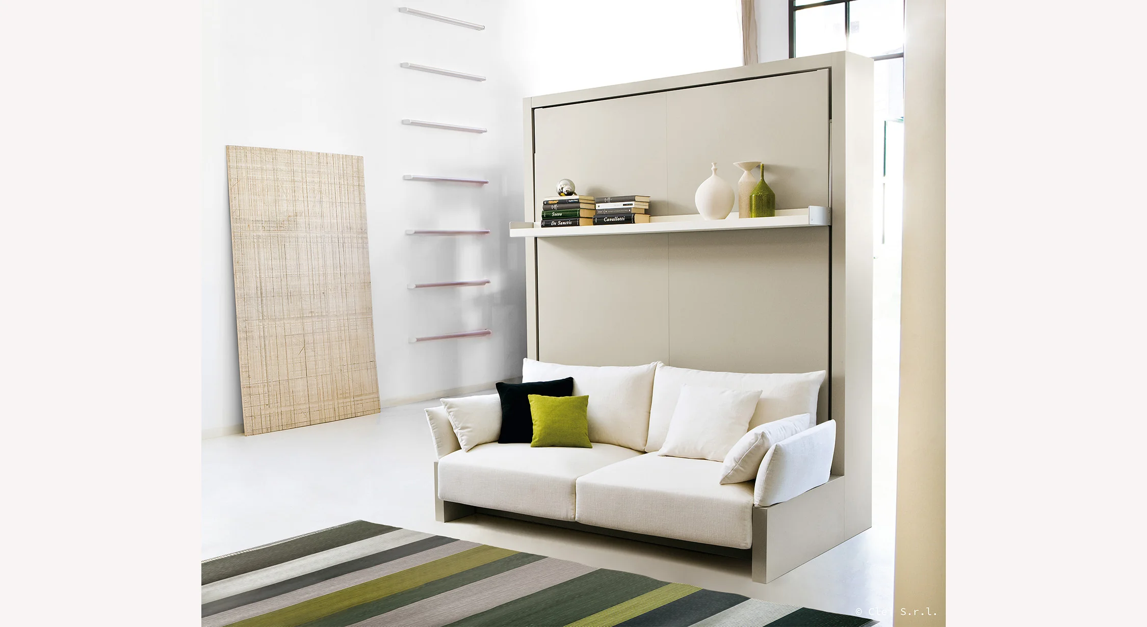 NUOVOLIOLA 10 Wall Bed +50 coloris & matériaux - Image 11