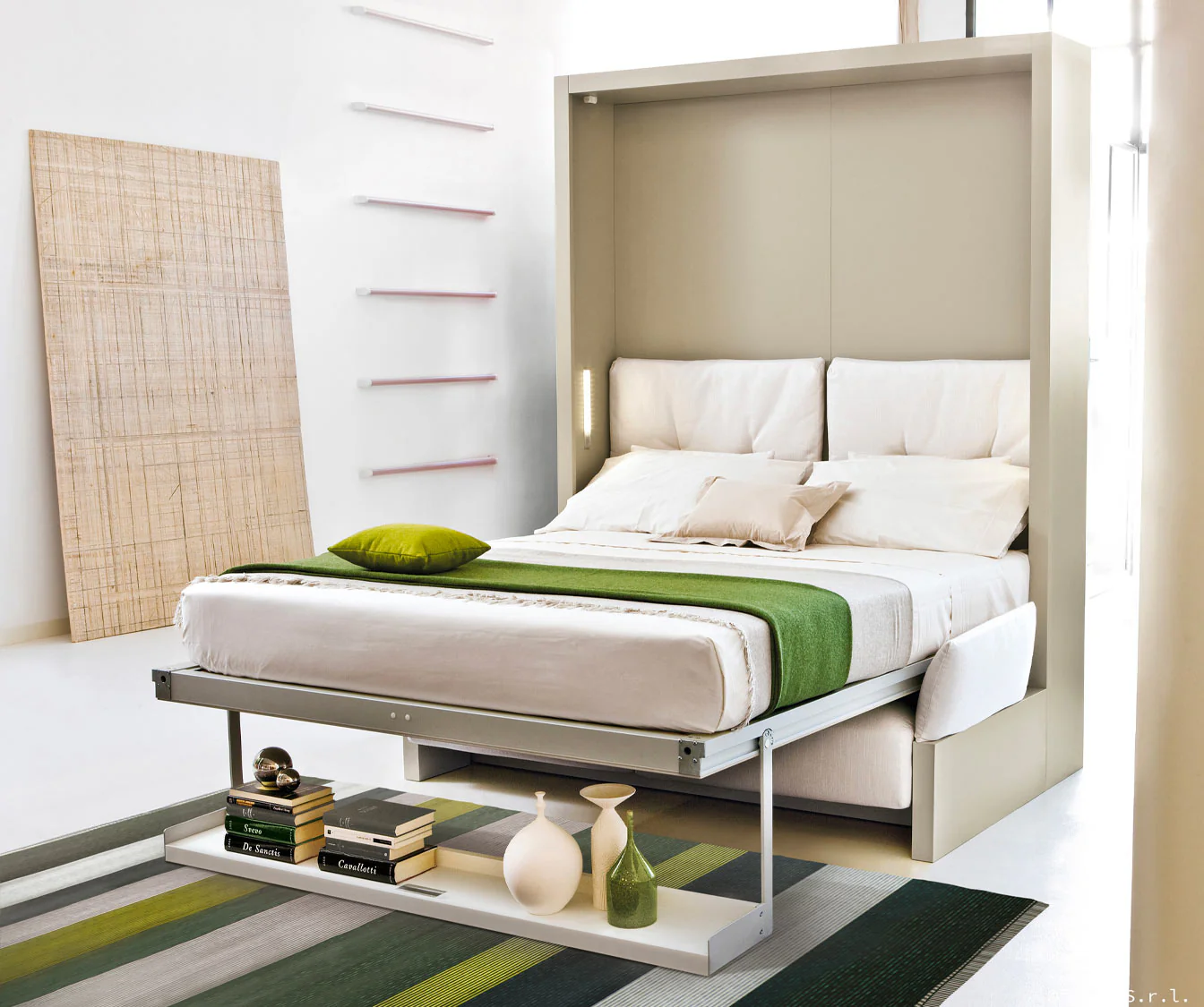 NUOVOLIOLA 10 Wall Bed +50 coloris & matériaux - Image 2