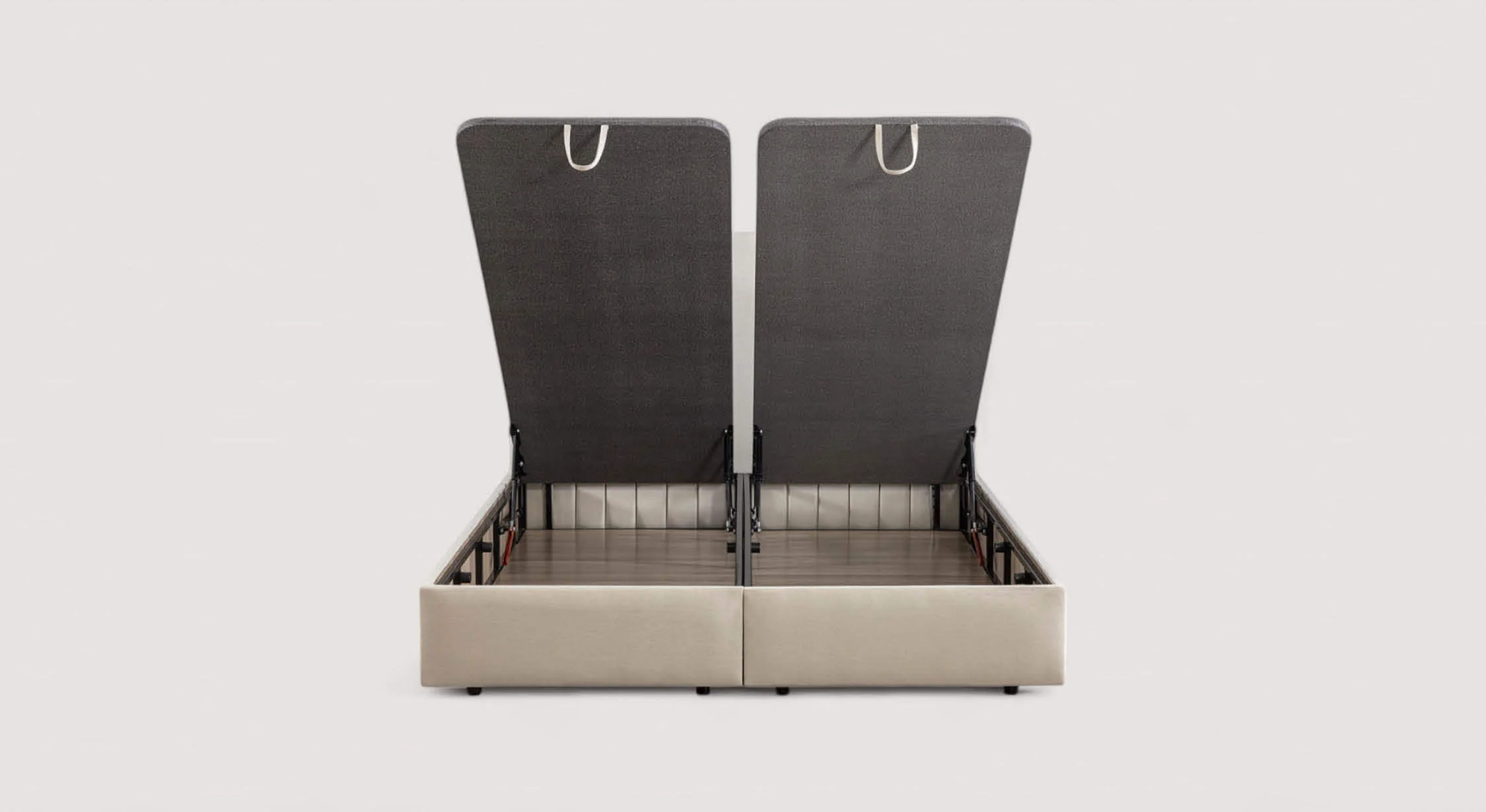 Pack lit coffre, matelas et tête de lit AMSTERDAM Zeugma Beige - Image 5