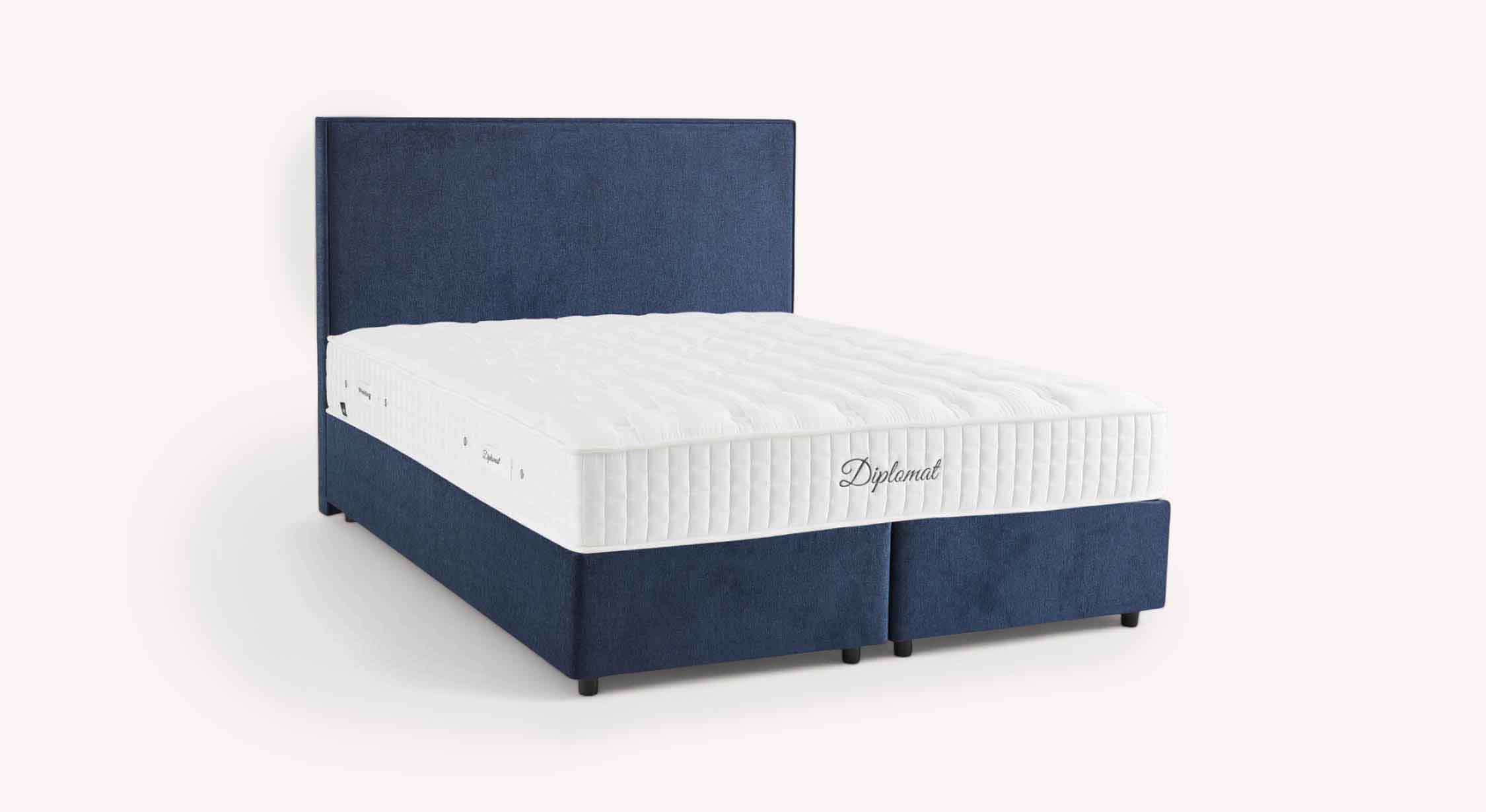 Pack lit coffre, matelas et tête de lit NINA Margon Basic Marine - Image 4