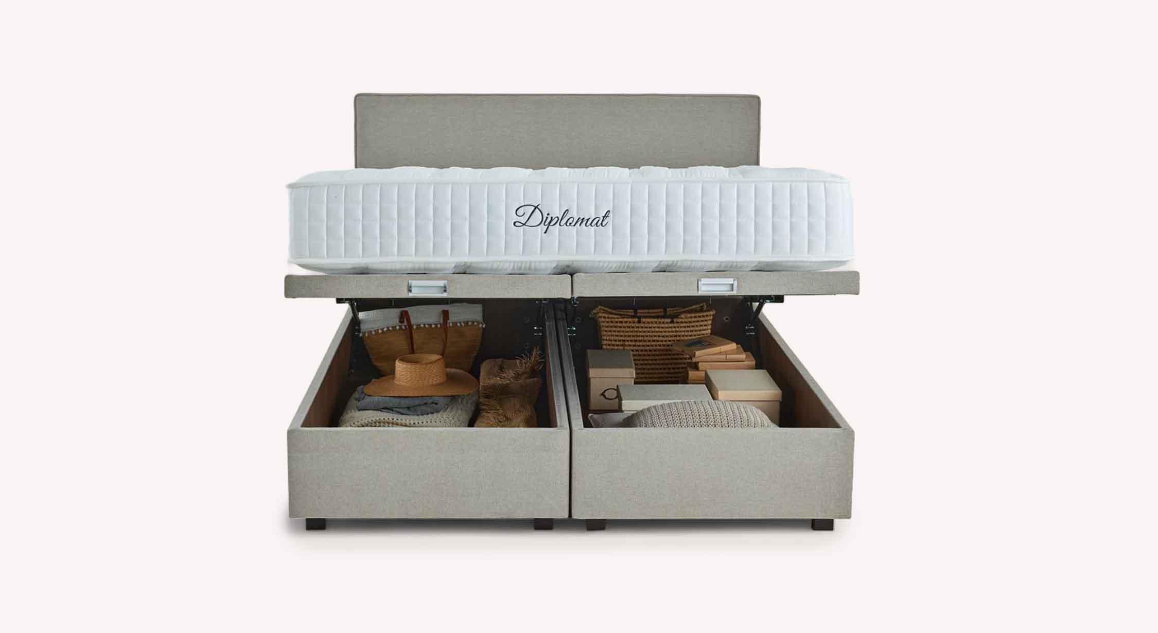 Pack lit coffre, matelas et tête de lit WARREN Guard Liver - Image 8
