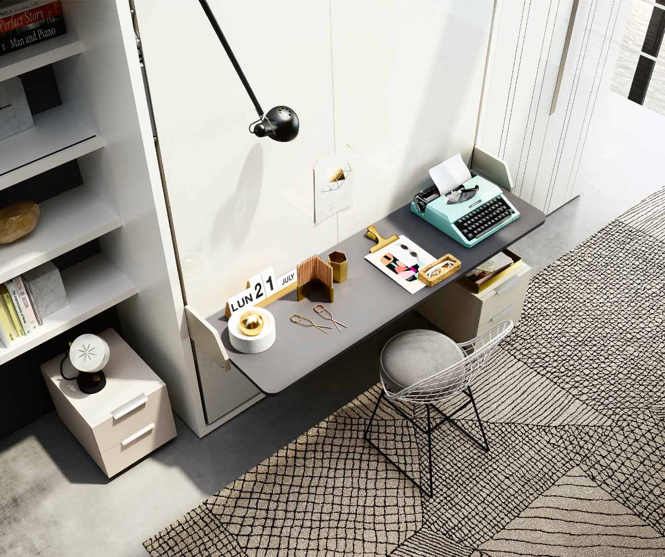 PENELOPE DESK +50 coloris & matériaux - Image 3
