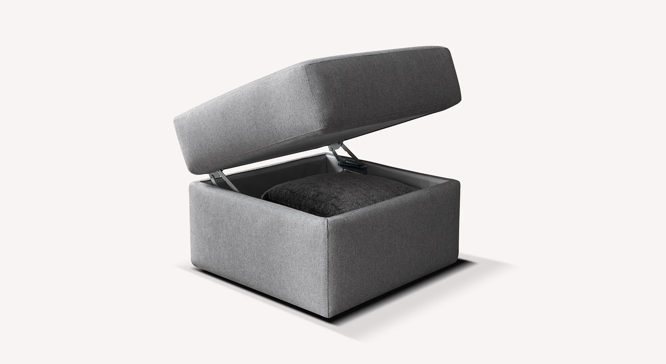 Pouf Coffre DIENNA Gemma Silver - Image 3